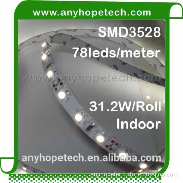 Energy Saving 6.24W per 5M 390LEDs 2730Lm led strip with controlled